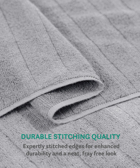 Quick Dry 3 Pc Face Towel, Charcoal Grey|400 GSM Cotton