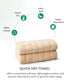 Quick Dry 2 Pc Hand Towel, Beige|400 GSM Cotton