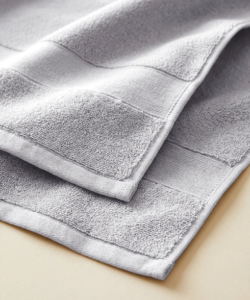 Luxehome Turkish Towel 1Pc Hand Towel, Soft Silver | 800 GSM Cotton