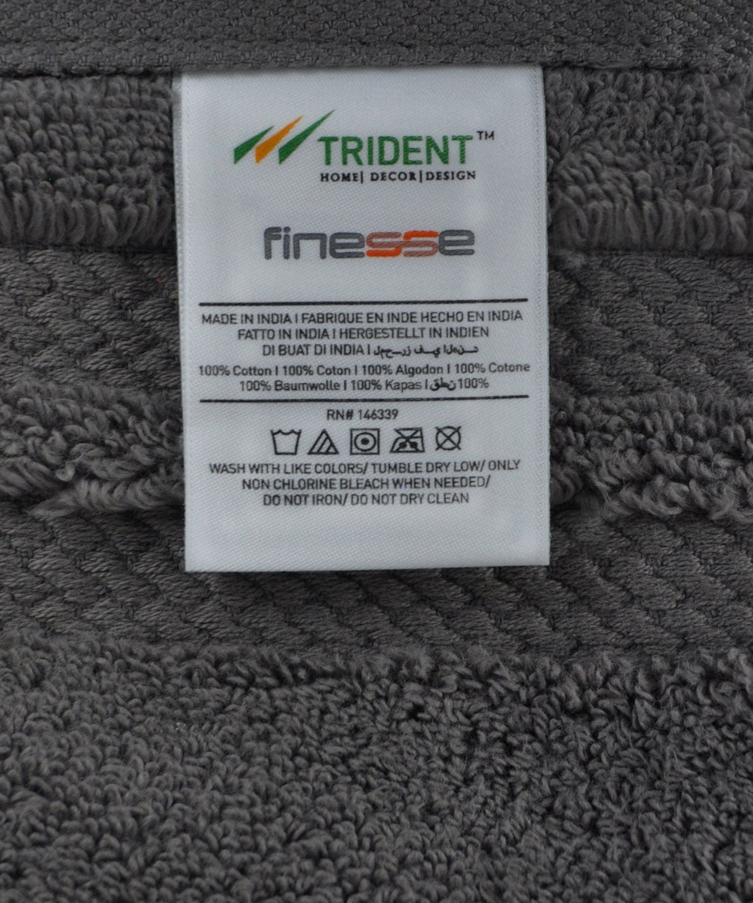 NECTORSOFT TOWEL, 625 GSM, 100% Cotton, 6PC Face Towel , CHARCOAL