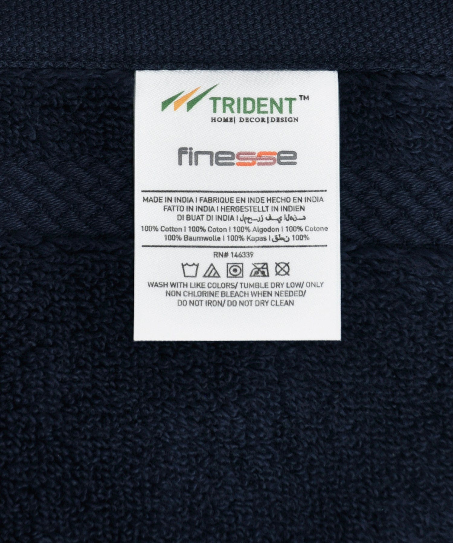 NECTORSOFT TOWEL, 625 GSM, 100% Cotton, 6PC Face Towel , NAVY