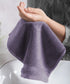 Luxury 6 Pc Face Towel Set, Purple|625 GSM Premium Cotton| Antimicrobial