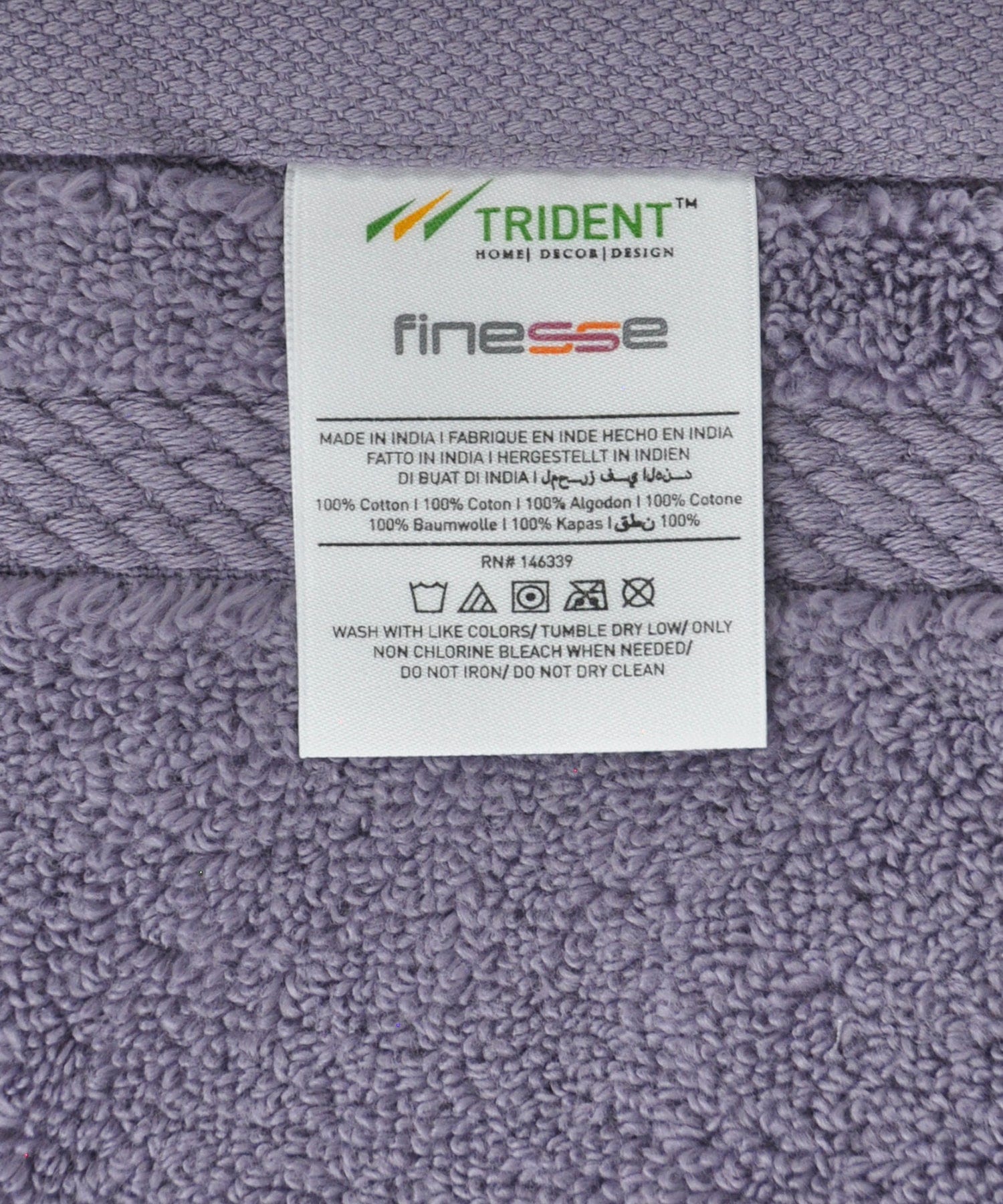 NECTORSOFT TOWEL, 625 GSM, 100% Cotton, 6PC Face Towel , PURPLE