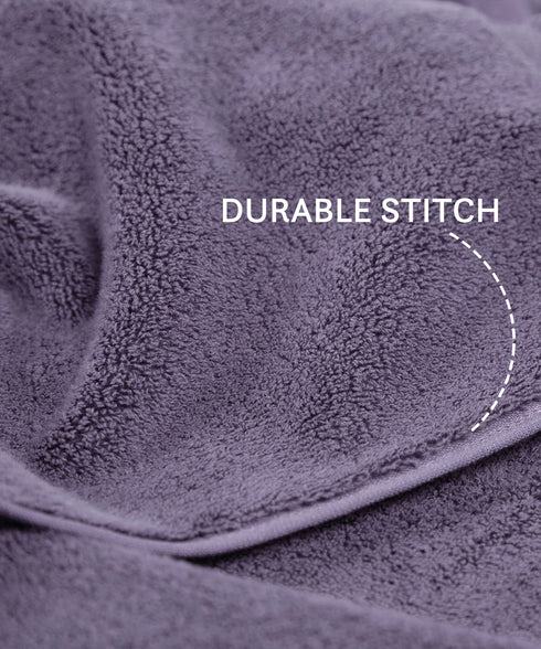 Luxury 6 Pc Face Towel Set, Purple|625 GSM Premium Cotton| Antimicrobial