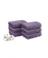 Luxury 6 Pc Face Towel Set, Purple|625 GSM Premium Cotton| Antimicrobial