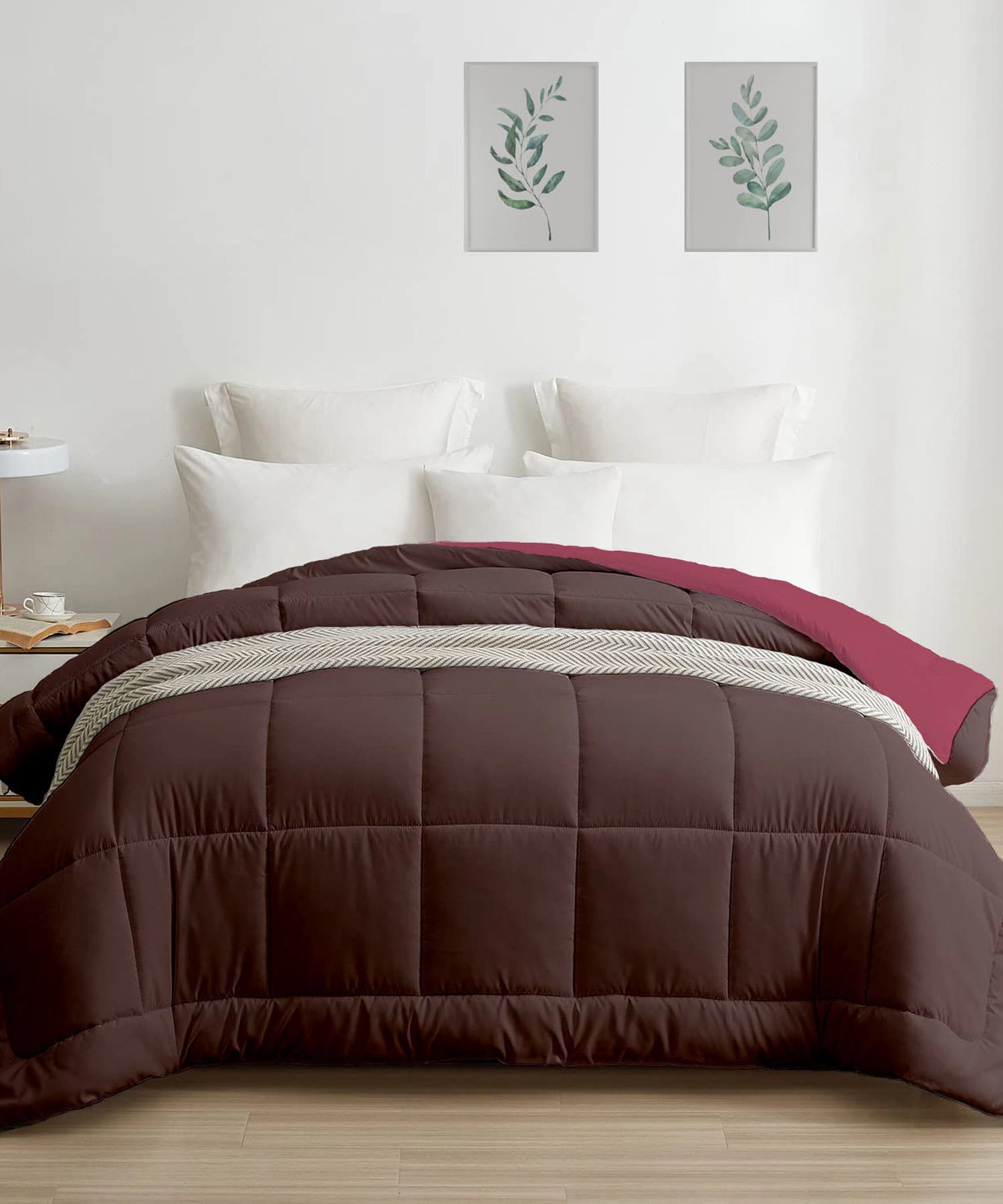Soft Comfort Solid Double AC Blanket/Comforter, Aqua Lush|200 GSM Micro Polyester|Reversible
