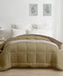 Soft Comfort Solid Double AC Comforter, French Roast|200 GSM Micro Polyester|Reversible