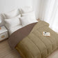 Soft Comfort Solid Double AC Blanket/Comforter, French Roast|200 GSM Micro Polyester|Reversible