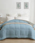 Soft Comfort Solid Double AC Comforter, Blue Fog|200 GSM Micro Polyester|Reversible