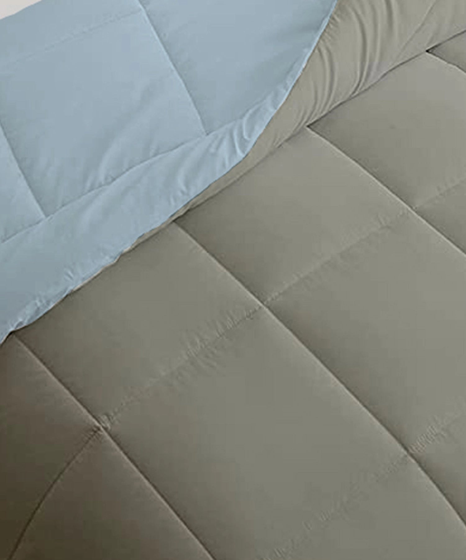 Soft Comfort Solid Double AC Blanket/Comforter, Blue Fog|200 GSM Micro Polyester|Reversible