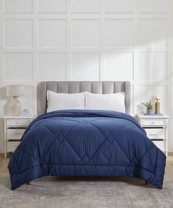 Nectarsoft Signature AC Comforter,400 Tc, Metallic Blues