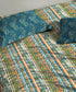 Urban Comfort Queen Bedsheet Set, Midnight Bloom|144 TC Cotton|2 Pillow Covers