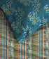 Urban Comfort Queen Bedsheet Set, Midnight Bloom|144 TC Cotton|2 Pillow Covers