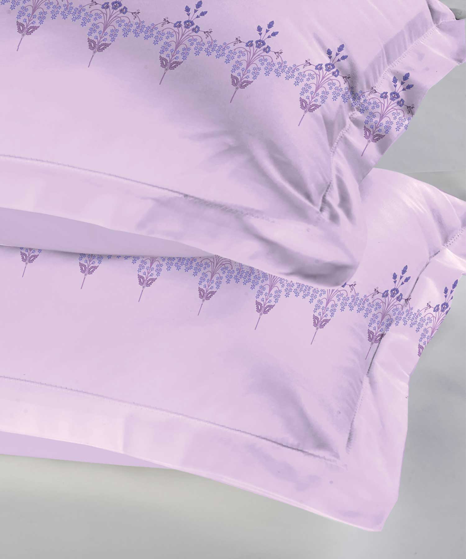 Soft Comfort Pillowcase Set,210 TC, 100% Cotton, Lilac Affair
