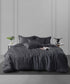 Nectarsoft King Solid Bedsheet Set, Dark Blue| 600 TC Cotton| 4 Pillow Covers