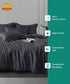 Nectarsoft King Solid Bedsheet Set, Dark Blue| 600 TC Cotton| 4 Pillow Covers