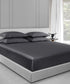 Nectarsoft King Solid Bedsheet Set, Dark Blue| 600 TC Cotton| 4 Pillow Covers