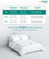 Nectarsoft King Solid Bedsheet Set, Dark Blue| 600 TC Cotton| 4 Pillow Covers