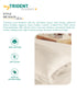 Classic Stripe Solid Dyed Single Bedsheet Set, Pearled Ivory|210 TC Cotton|1 Pillow Cover
