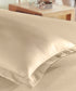 Classic Stripe Solid Single Bedsheet Set, Irish Cream|210 TC| 1 Pillow Covers