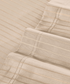 Classic Stripe Solid Single Bedsheet Set, Irish Cream|210 TC| 1 Pillow Covers