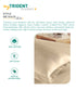 Classic Stripe Solid Single Bedsheet Set, Irish Cream|210 TC| 1 Pillow Covers