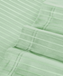 Classic Stripe Solid Dyed Single Bedsheet Set, Sea Foam|210 TC Cotton|1 Pillow Cover