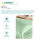 Classic Stripe Solid Dyed Single Bedsheet Set, Sea Foam|210 TC Cotton|1 Pillow Cover