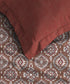 Comfort Living Queen Bedsheet Set, Ajrakh Red|120 TC Cotton|2 pillow covers