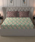 Comfort Living Queen Bedsheet Set, Serene Brown| 120 TC Cotton|2 Pillow Cover