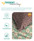 Comfort Living Queen Bedsheet Set, Serene Brown| 120 TC Cotton|2 Pillow Cover