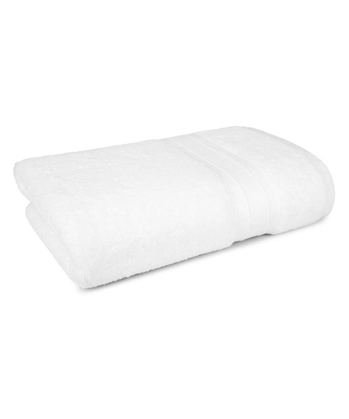 Soft Comfort 1Pc Bath Towel, White|509 GSM Cotton|Air Rich Technology
