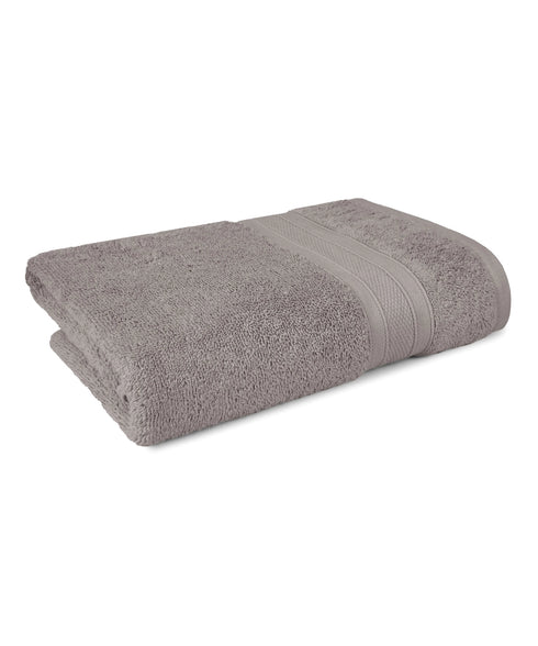 Soft Comfort 1Pc Bath Towel, Charcoal|509 GSM Cotton|Air Rich Technology