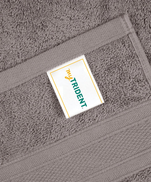 Soft Comfort 1Pc Bath Towel, Charcoal|509 GSM Cotton|Air Rich Technology