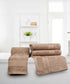 Soft Comfort 4Pc Hand Towel Set, Acron Brown|509 GSM Cotton|Air Rich Technology