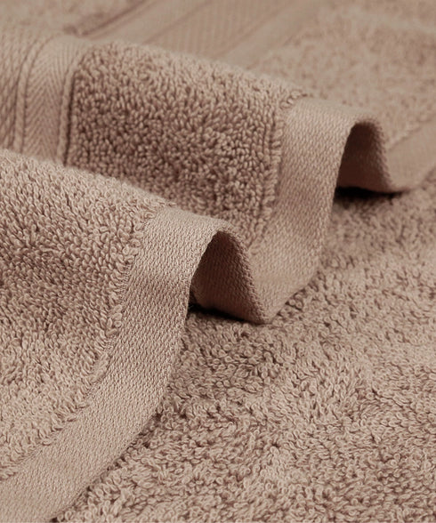 Soft Comfort 4Pc Hand Towel Set, Acron Brown|509 GSM Cotton|Air Rich Technology