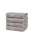 Soft Comfort 4Pc Hand Towel Set, Charcoal|509 GSM Cotton|Air Rich Technology