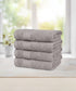 Soft Comfort 4Pc Hand Towel Set, Charcoal|509 GSM Cotton|Air Rich Technology