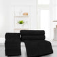 Soft Comfort 4Pc Hand Towel Set, Black|509 GSM Cotton|Air Rich Technology