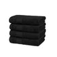 Soft Comfort 4Pc Hand Towel Set, Black|509 GSM Cotton|Air Rich Technology