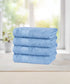 Soft Comfort 4Pc Hand Towel Set, Allure Blue|509 GSM Cotton|Air Rich Technology