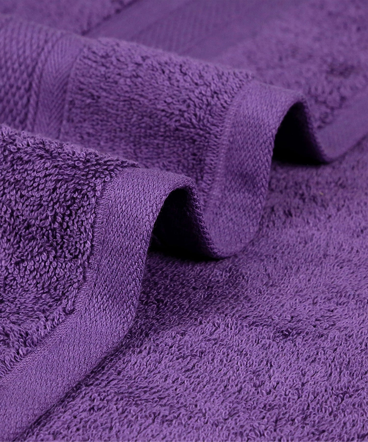 Soft Comfort 4Pc Hand Towel Set,Plum|509 GSM Cotton|Air Rich Technology