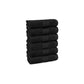 Soft Comfort 6Pc Face Towel Set, Black|509 GSM Cotton|Air Rich Technology
