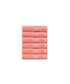 Soft Comfort 6Pc Face Towel Set, Coral Haze|509 GSM Cotton|Air Rich Technology
