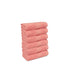 Soft Comfort 6Pc Face Towel Set, Coral Haze|509 GSM Cotton|Air Rich Technology