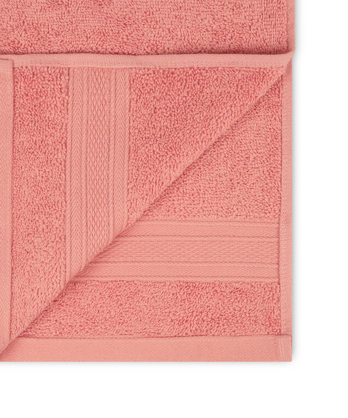 Soft Comfort 6Pc Face Towel Set, Coral Haze|509 GSM Cotton|Air Rich Technology