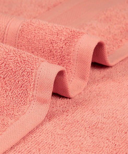 Soft Comfort 6Pc Face Towel Set, Coral Haze|509 GSM Cotton|Air Rich Technology