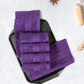 Soft Comfort 6Pc Face Towel Set,Plum,Purple|509 GSM Cotton|Air Rich Technology