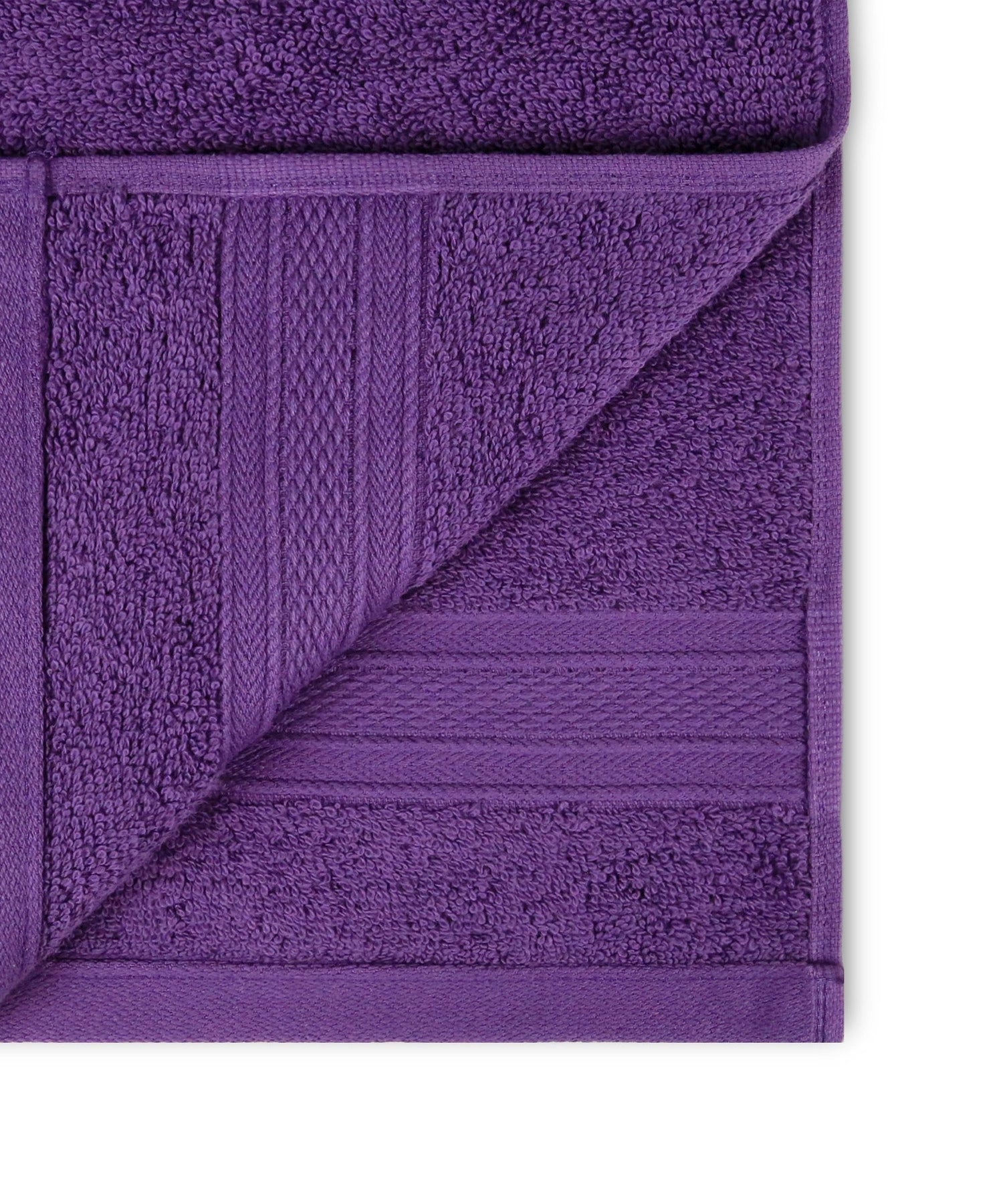 Soft Comfort 6Pc Face Towel Set,Plum,Purple|509 GSM Cotton|Air Rich Technology