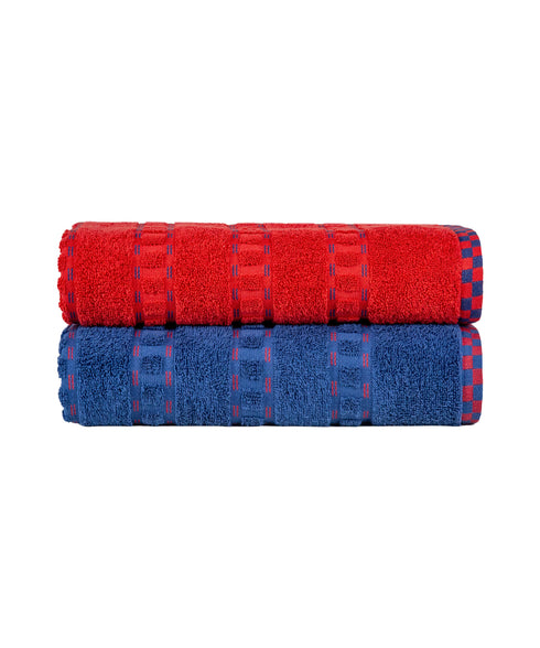 His & Her 2 PC Bath Towel Set, Tom & Jerry|500 GSM Cotton